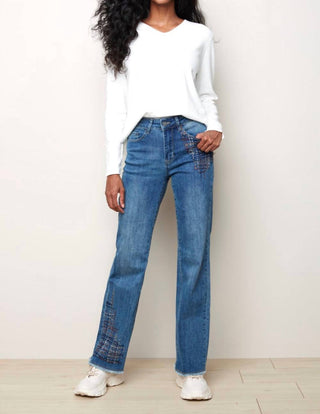 Charlie B - Multicolor Stitching Jeans