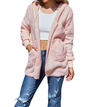 Double Take - Jaqueta Teddy com capuz e bolsos tamanho grande