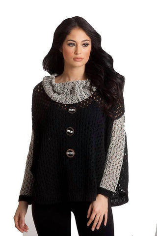 French Kyss - Poncho de Crochê