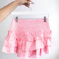 Day + Moon - Smocked Waist Ruffle Mini Skirt