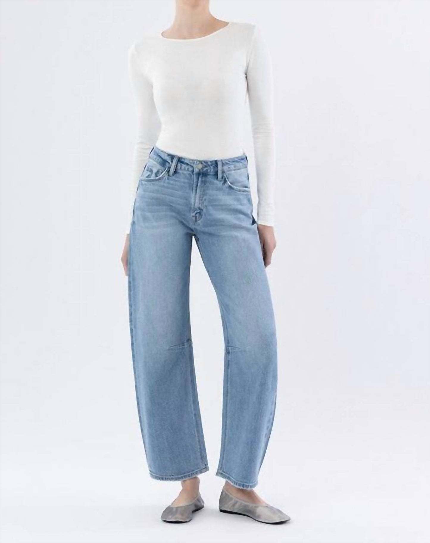 Cello - Vervet High Rise Wide Barrel Jeans