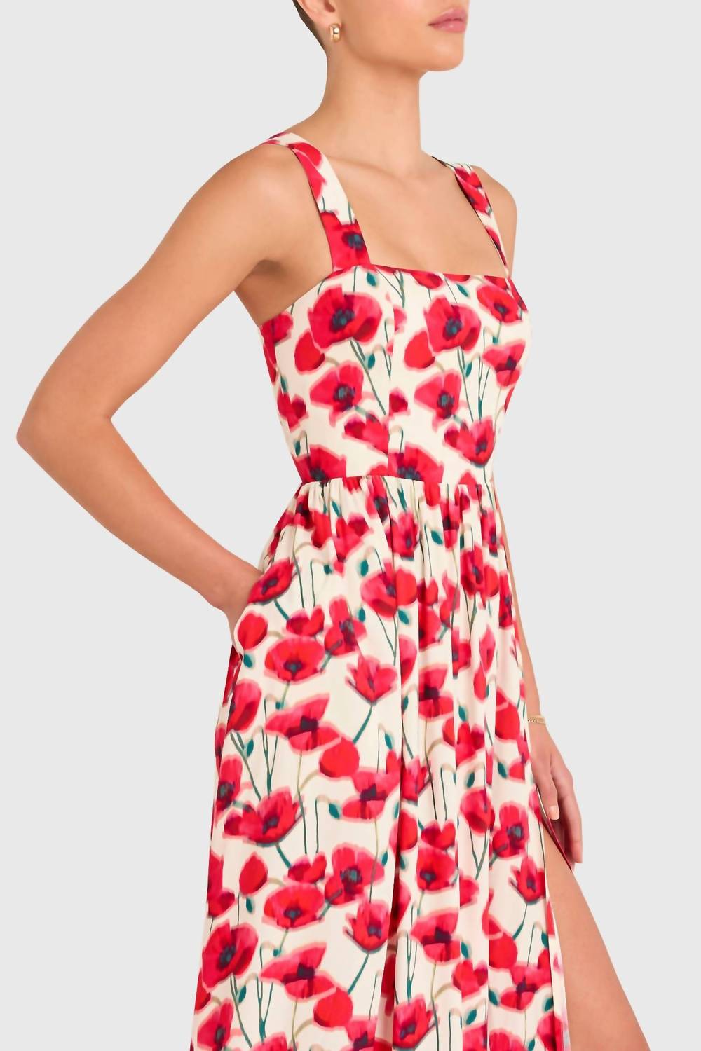 Amanda Uprichard - Florence Square Neck Maxi Dress