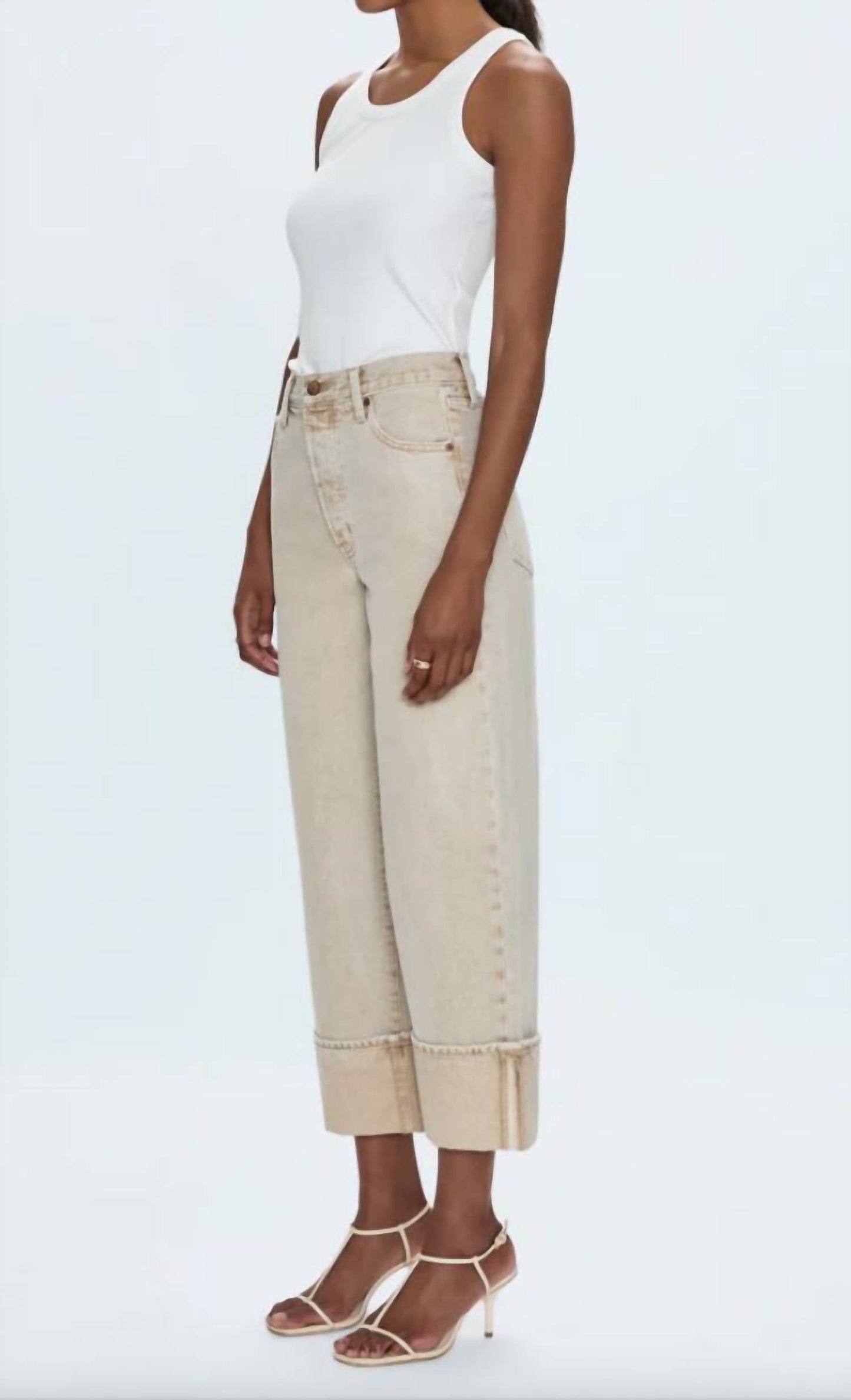Pistola - Ryder High Rise Cuffed Straight Leg Jean