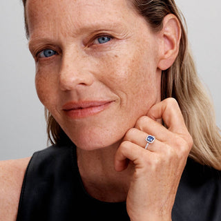 Pandora - Women's Sparkling Square Halo Ring