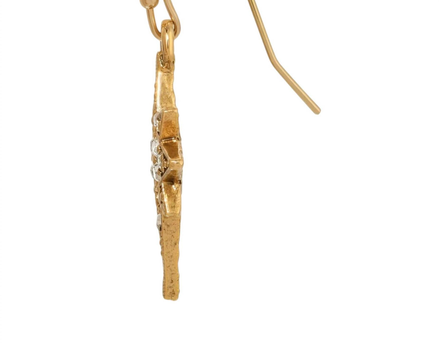 1928 Jewelry - Women's Star Of Bethlehem Crystal Drop Earrings