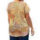 On The Plus Side - Printed Tyler Flair Short Sleeve Top - Plus Size