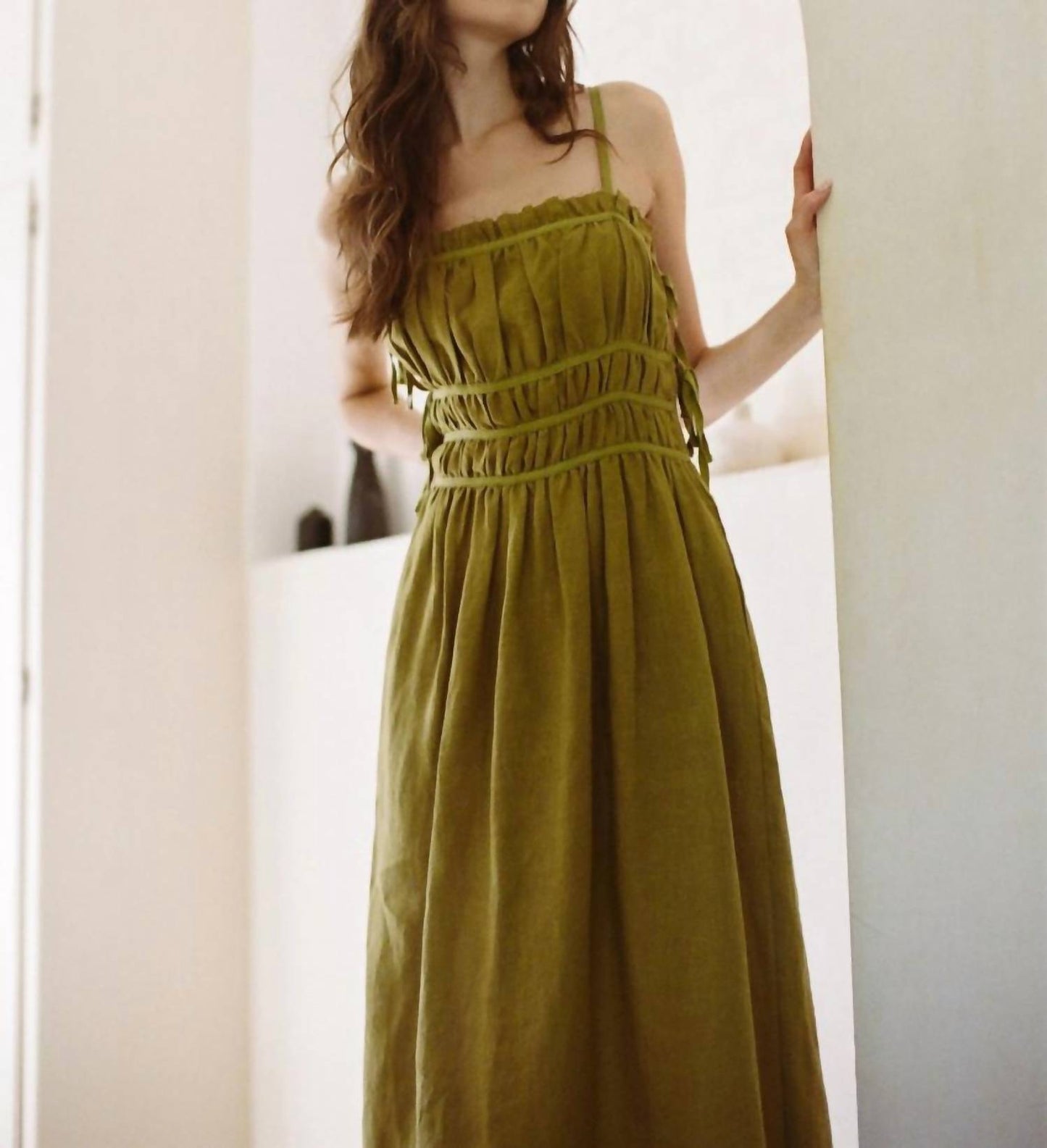 A.Ren - Ruched Maxi Dress