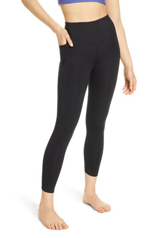 Zella High Waist Studio Lite Pocket Leggings - Black