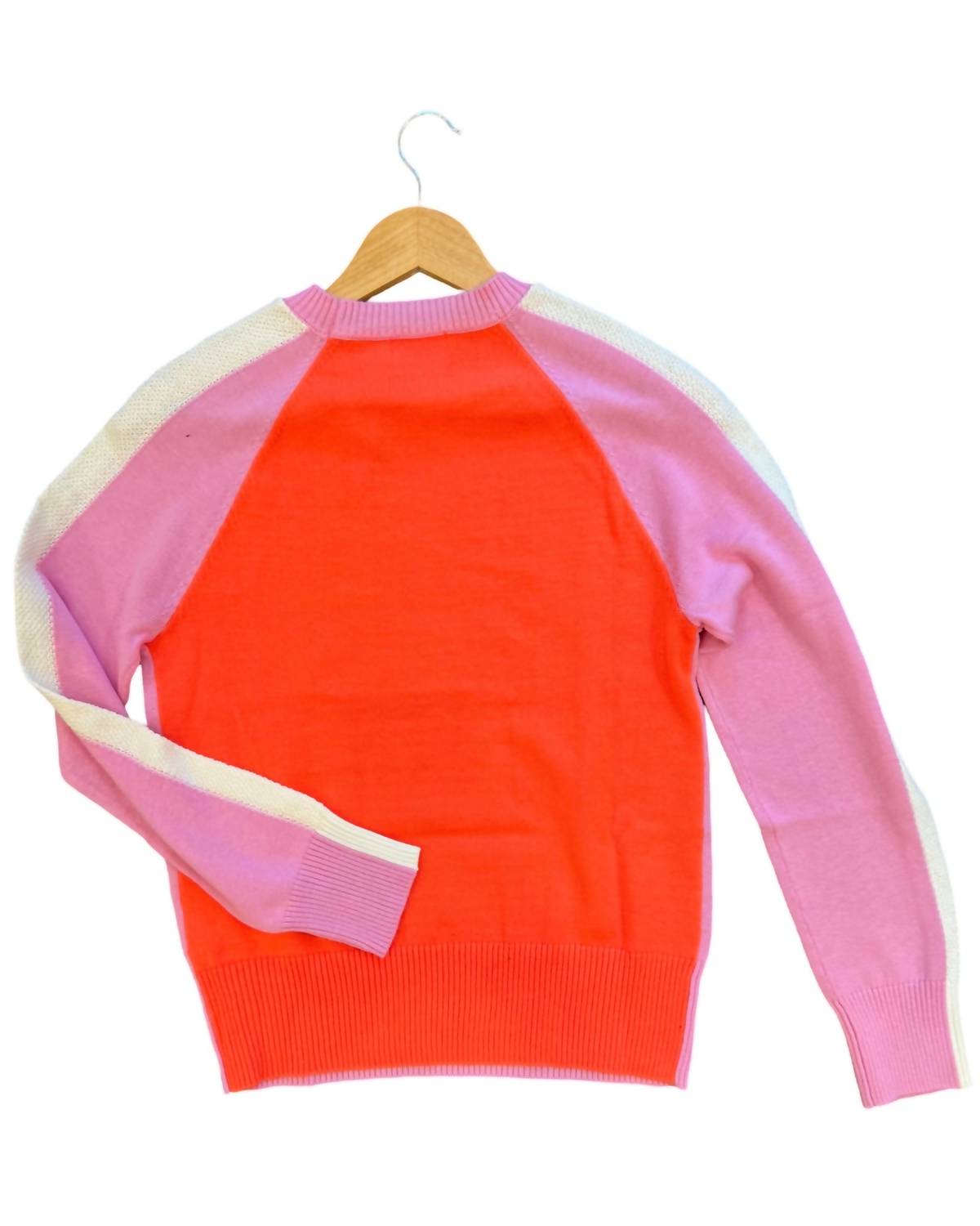 Brodie Cashmere - Summer Stripe Up Crew Neck Tee