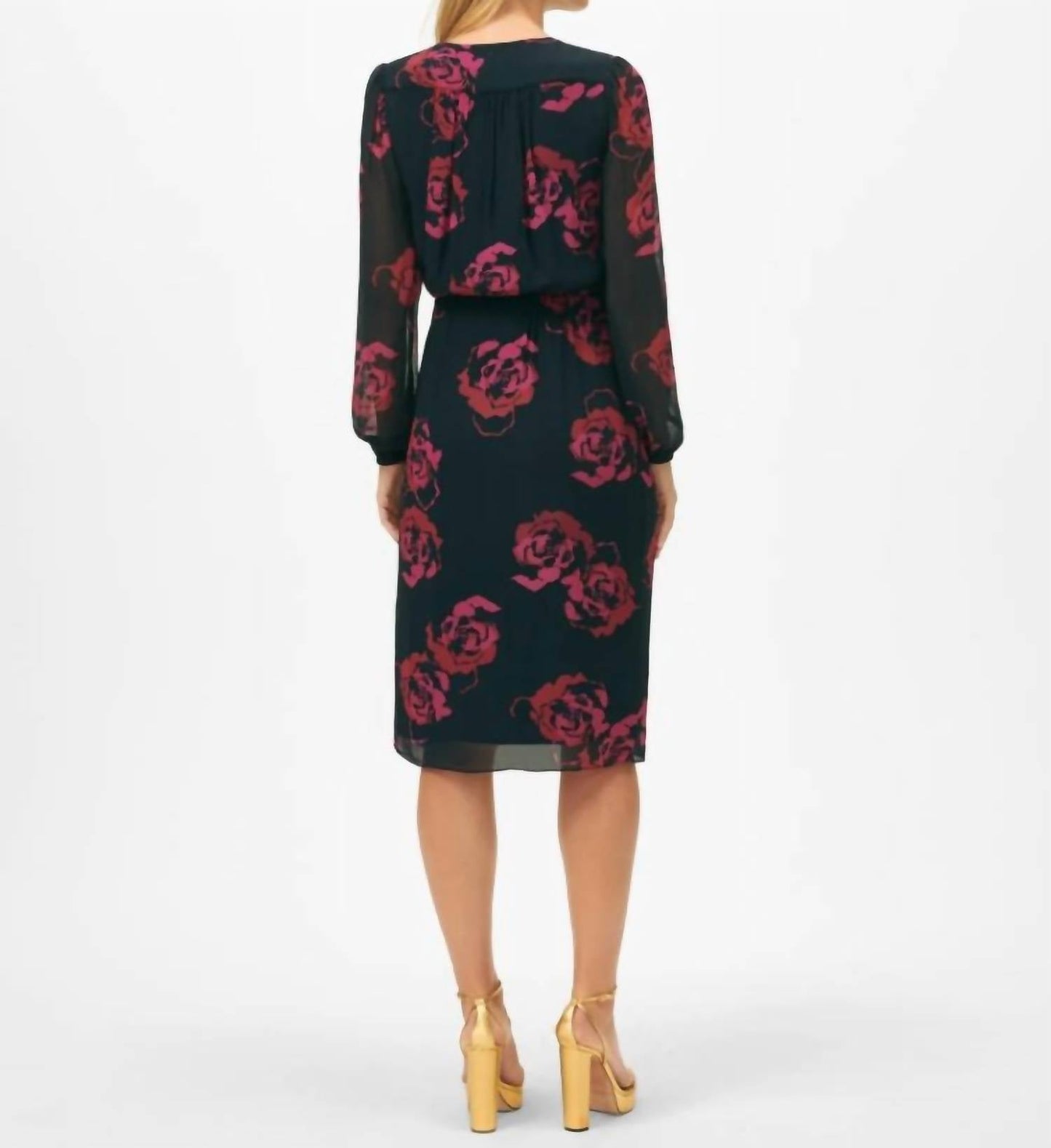 Brooks Brothers - Rose Wrap Chiffon Dress
