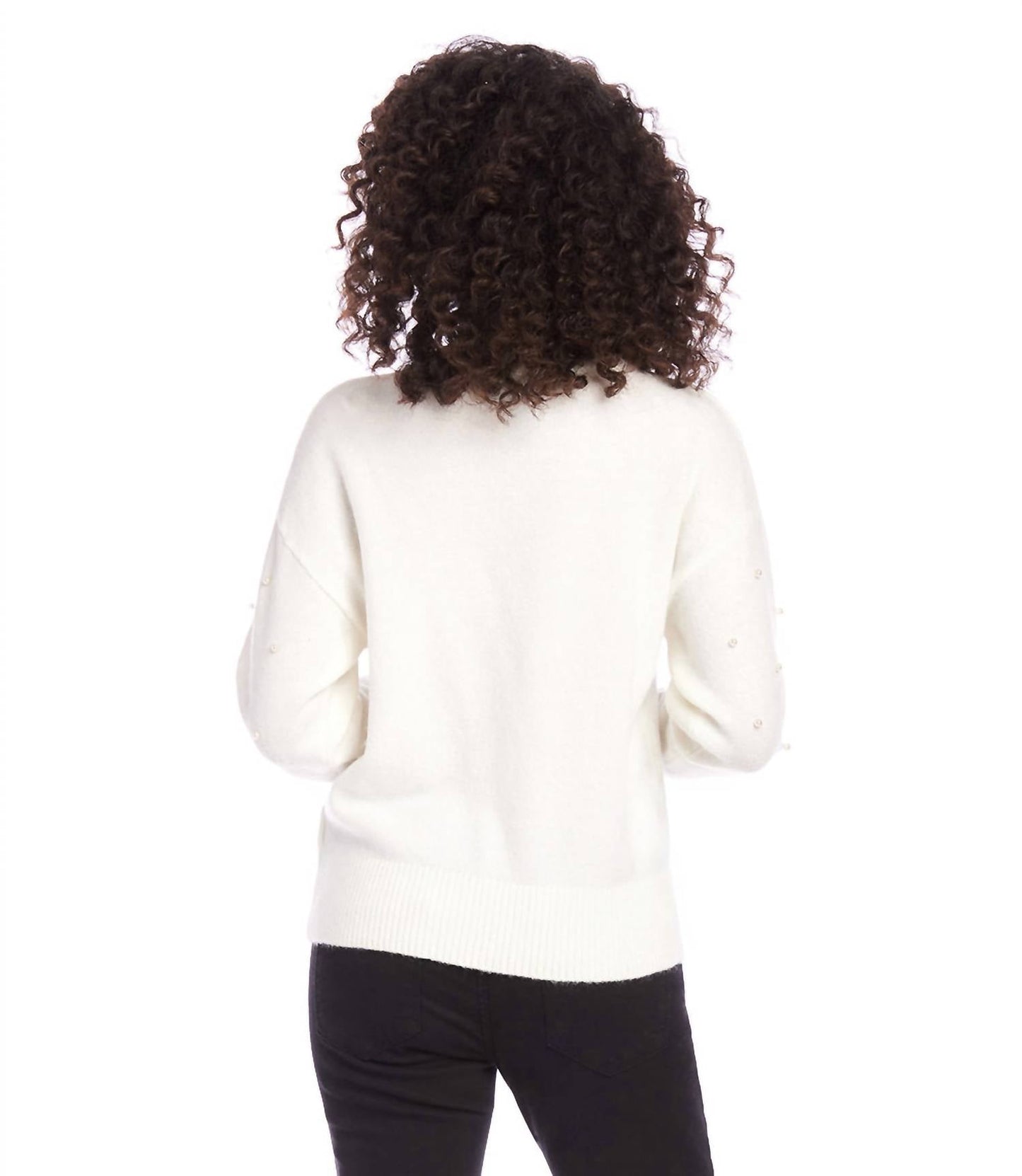 Karen Kane - Petite Size Pearl Crewneck Sweater