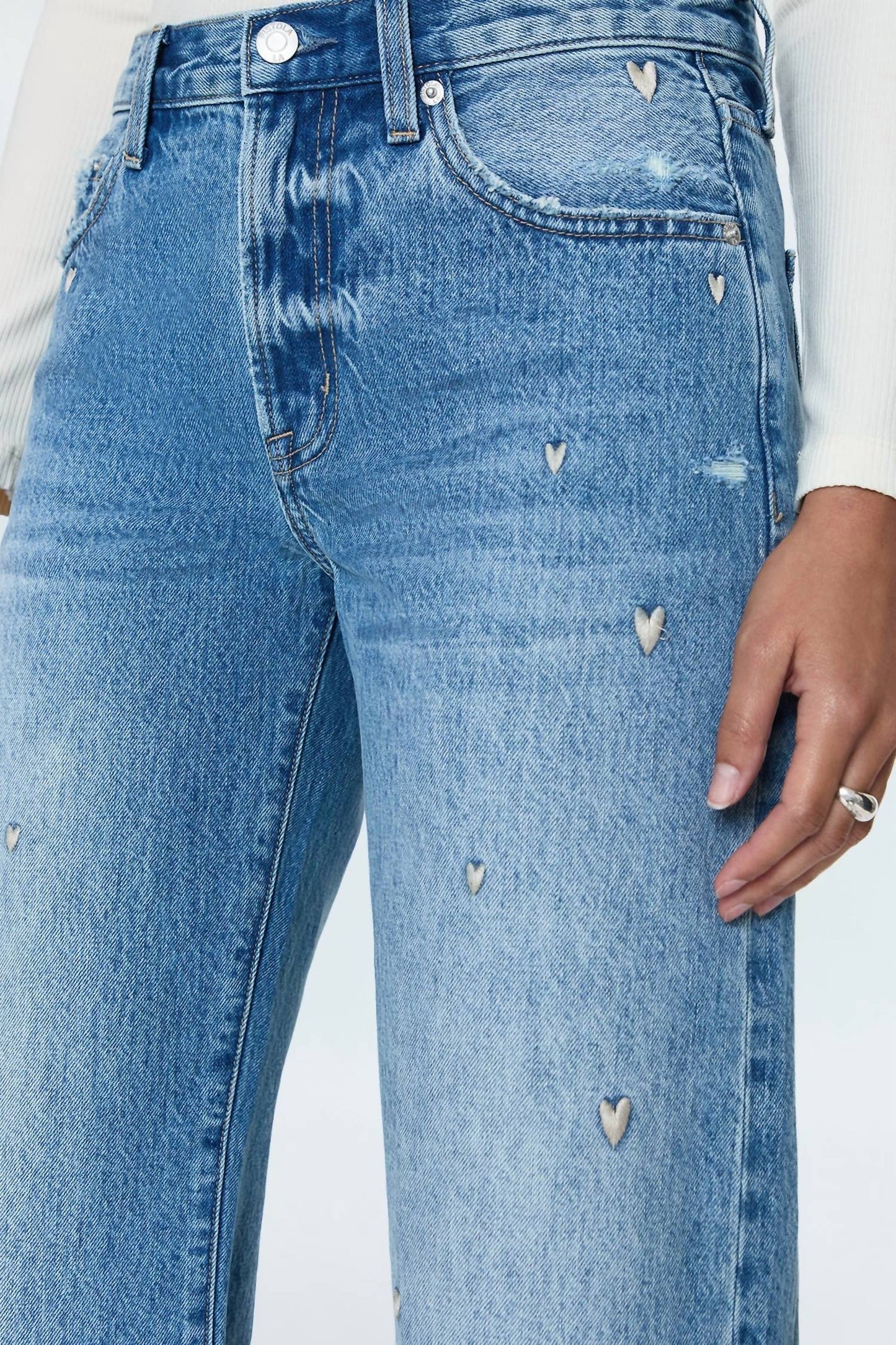 Pistola - Lexi Mid Rise Bowed Straight Jean