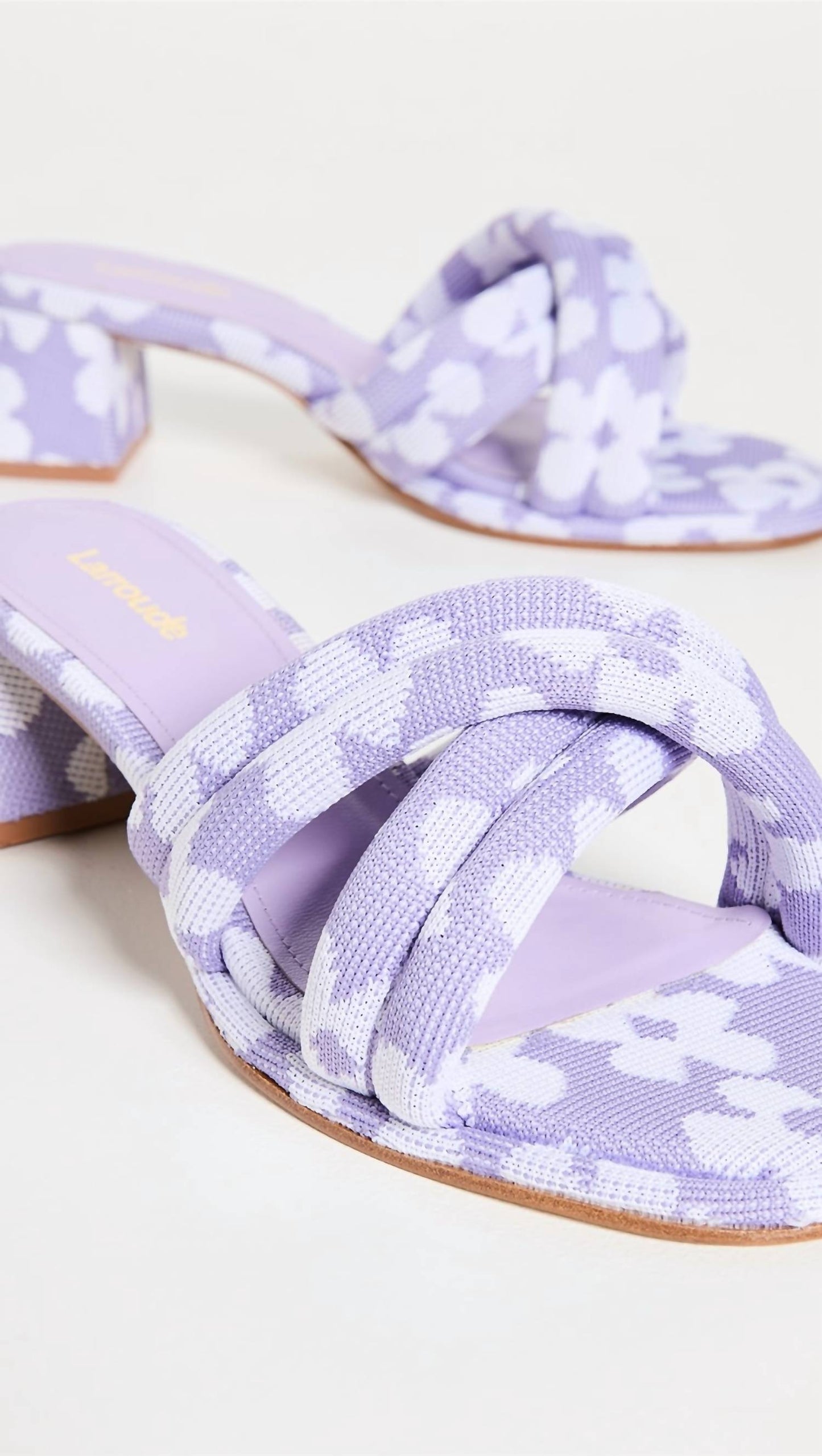 Larroude - Women's Laguna Floral Knit Sandal