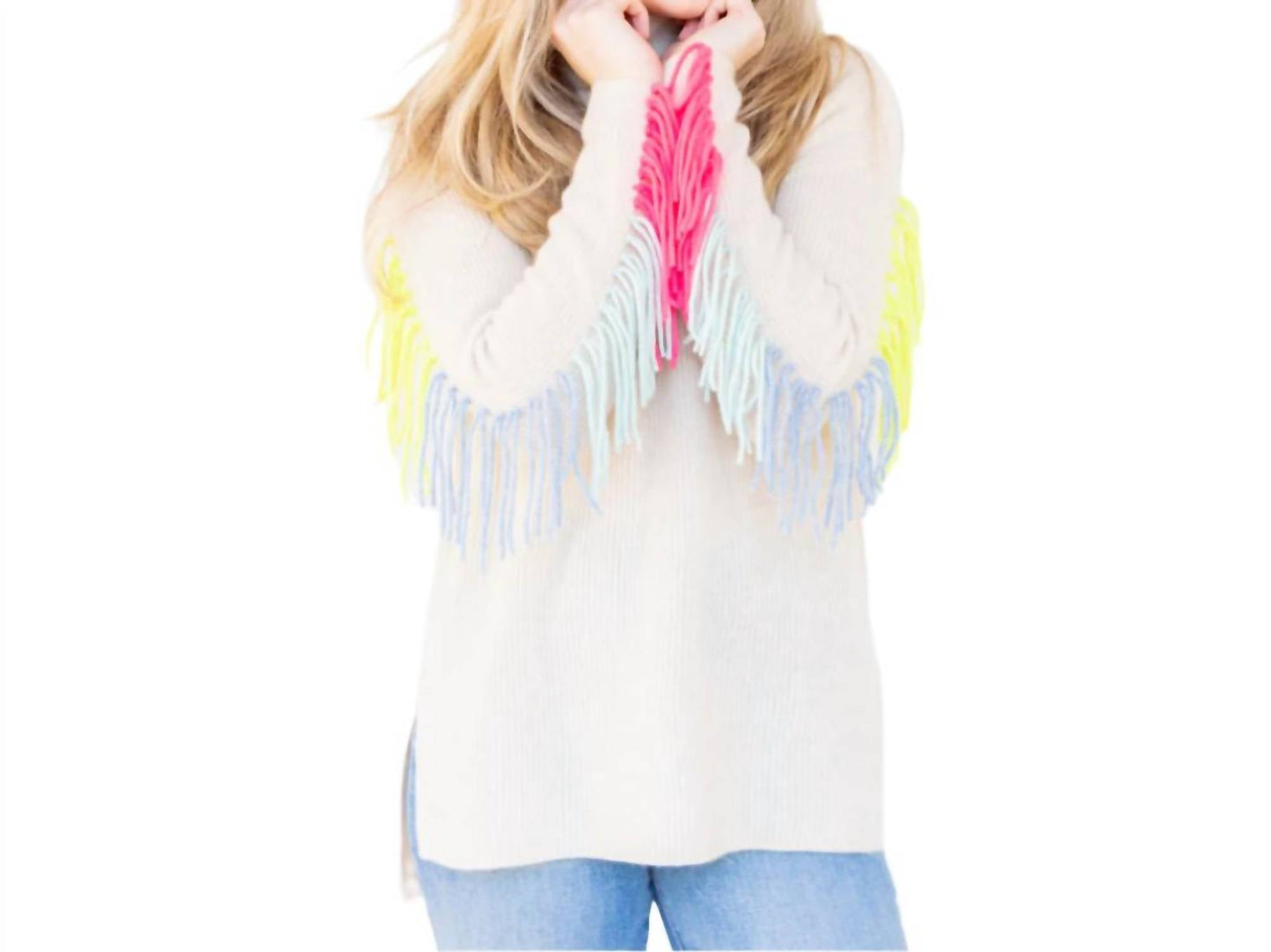 Brodie Cashmere - Cats Whiskers Funnel Neck Sweater