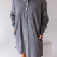 Idem Ditto - Jackie Oversized Striped Shirt Dress