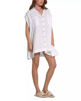 Elan - Vestido de gaze sem mangas