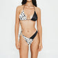 Gigizara - Tusk Triangle Bikini Top Kaleidoscope Pattern & Gold Detail