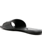 Courreges - Women's Logo Patch Leather Slide Sandals