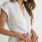 Bella Dahl - Women's Short Sleeve Tie Front Top
