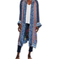 Johnny Was - REVERSIBLE LONG FIORI SILK TWILL KIMONO COAT