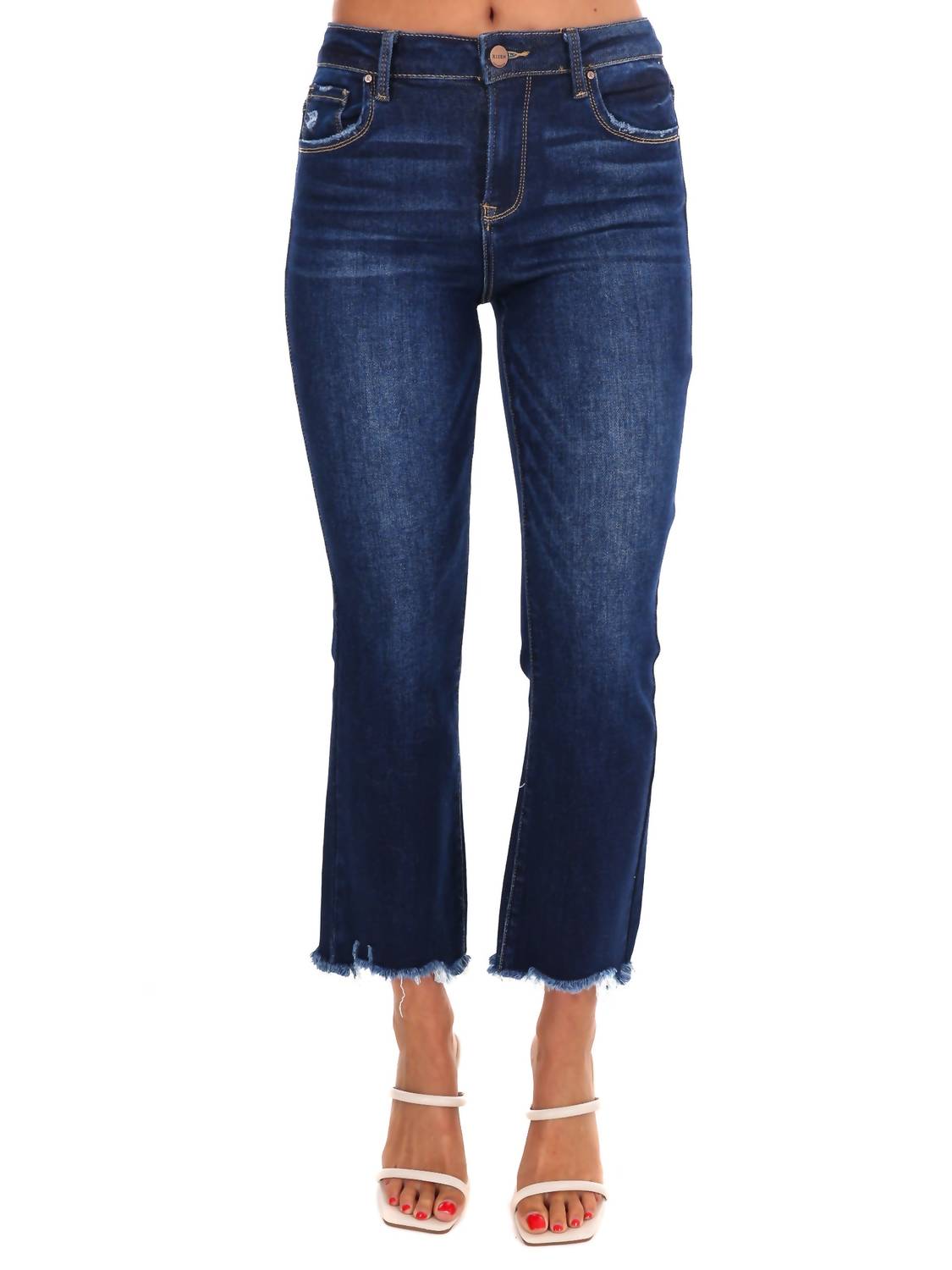 Risen - High Rise Slim Straight Jeans