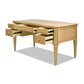 Dauphin Gold Accent 5-Drawer Wood Executive Desk