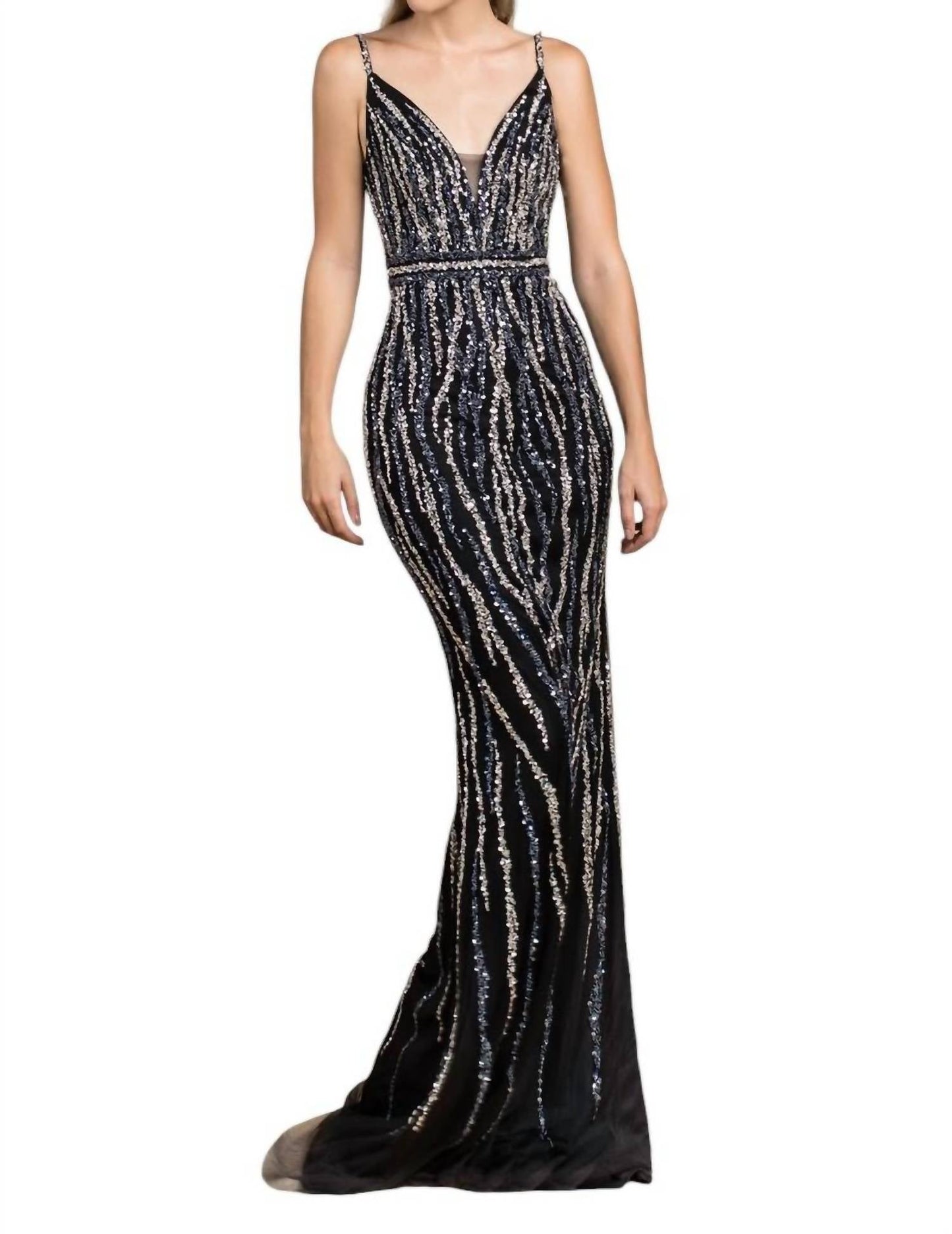 Andrea & Leo Couture - TRICKLE BEAD GOWN