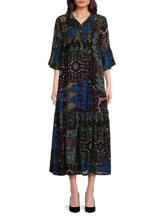 Johnny Was - VESTIDO NASH BURNOUT SLIP