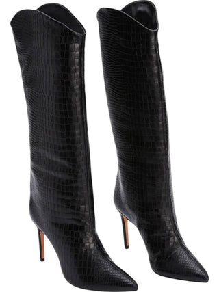 Schutz - Botas sociais femininas de couro Maryana
