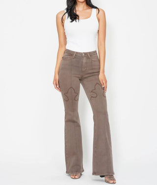 Judy Blue - Hi Waist Shield Back Pockets Flare Jeans