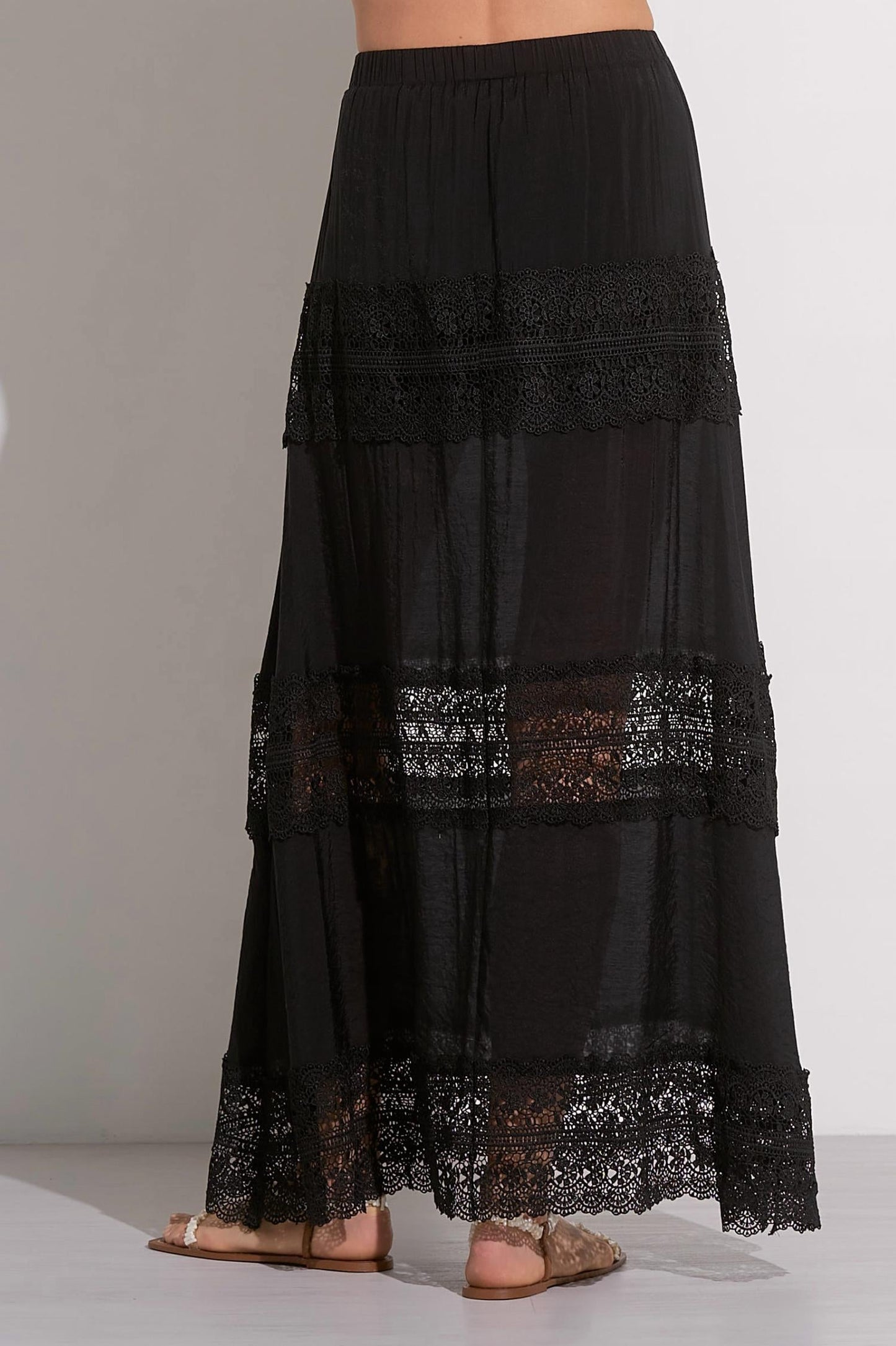 Elan - Vera Crochet Maxi Skirt