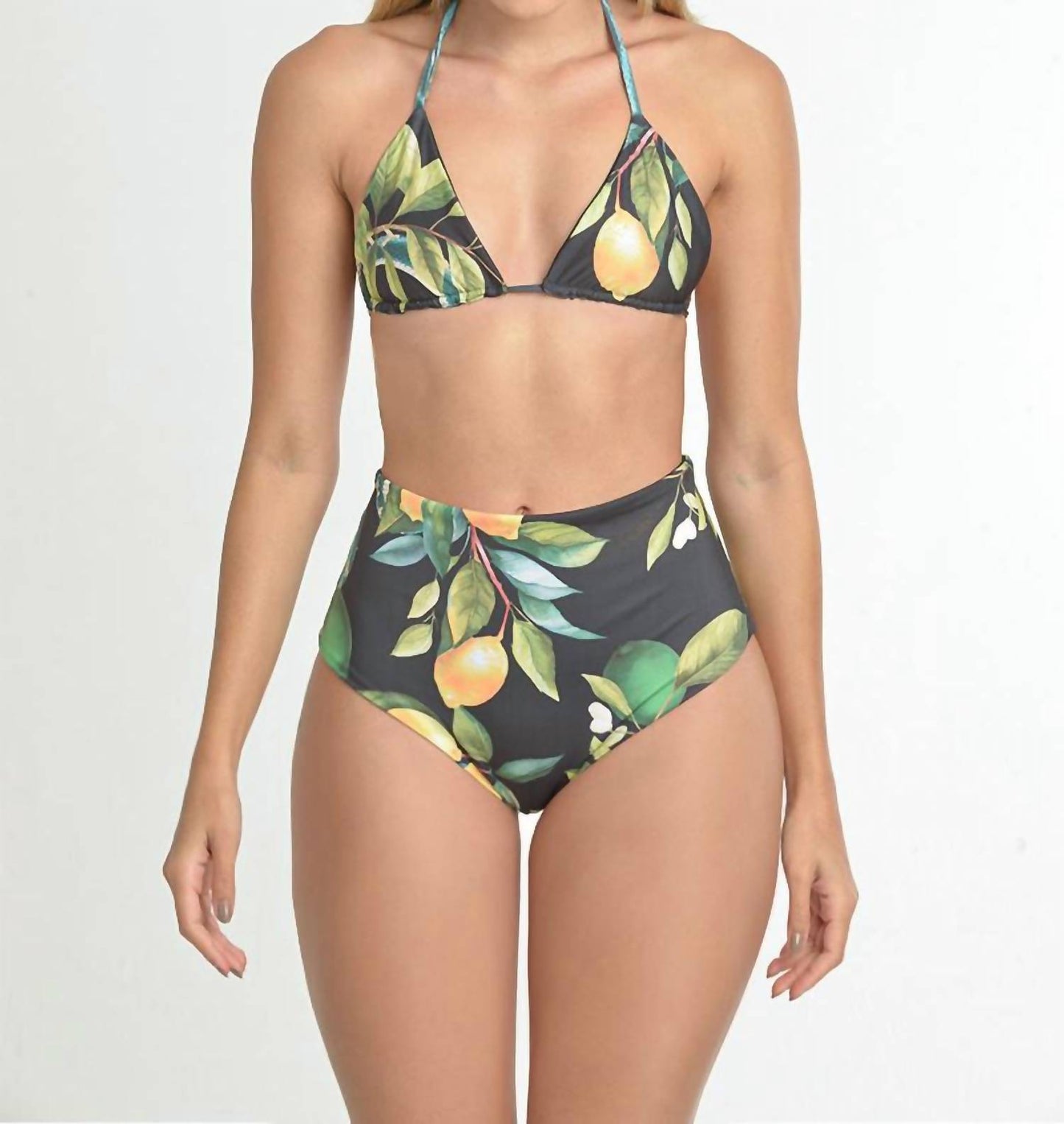 Steffany Milano - Citrus Bliss High-waisted Bikini Set