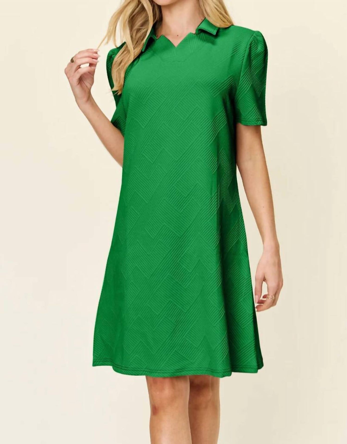 See And Be Seen - Elaina Textured Mini Dress