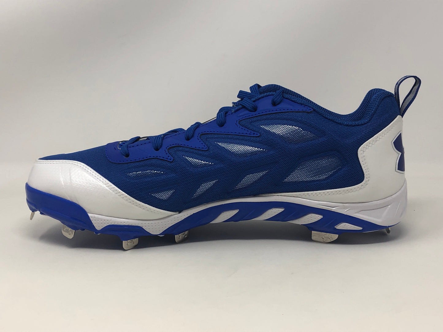 Tênis de beisebol Under Armour Spine Metal feminino, azul, tamanho 12,5 B(M) EUA