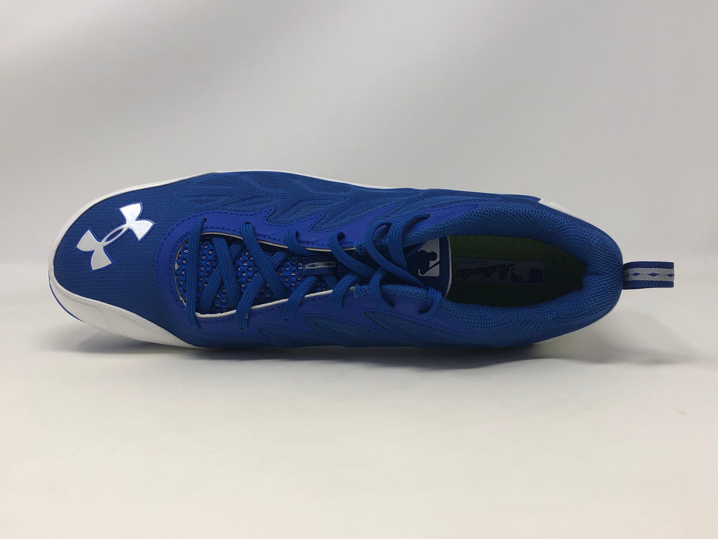 Tênis de beisebol Under Armour Spine Metal feminino, azul, tamanho 12,5 B(M) EUA