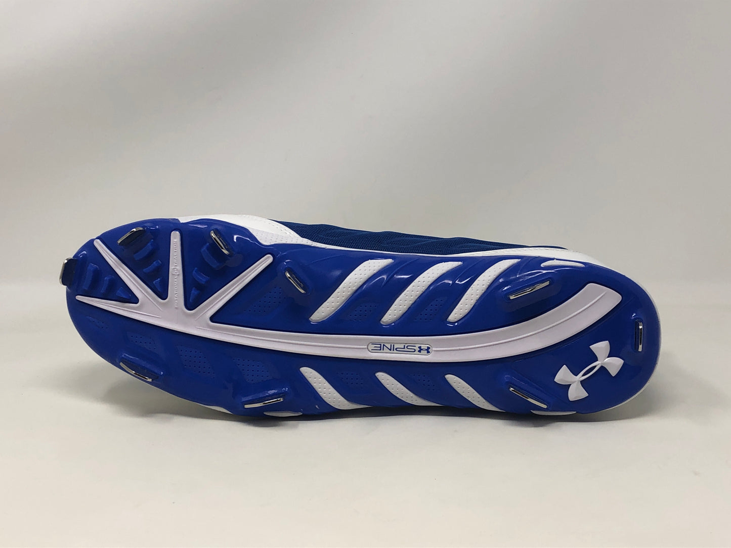 Tênis de beisebol Under Armour Spine Metal feminino, azul, tamanho 12,5 B(M) EUA