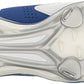Chuteira de beisebol Adidas PowerAlley 4 masculina, tênis universitário, azul royal/prateado