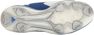 Chuteira de beisebol Adidas PowerAlley 4 masculina, tênis universitário, azul royal/prateado