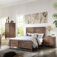 Andria Reclaimed Oak Finish Queen Bed
