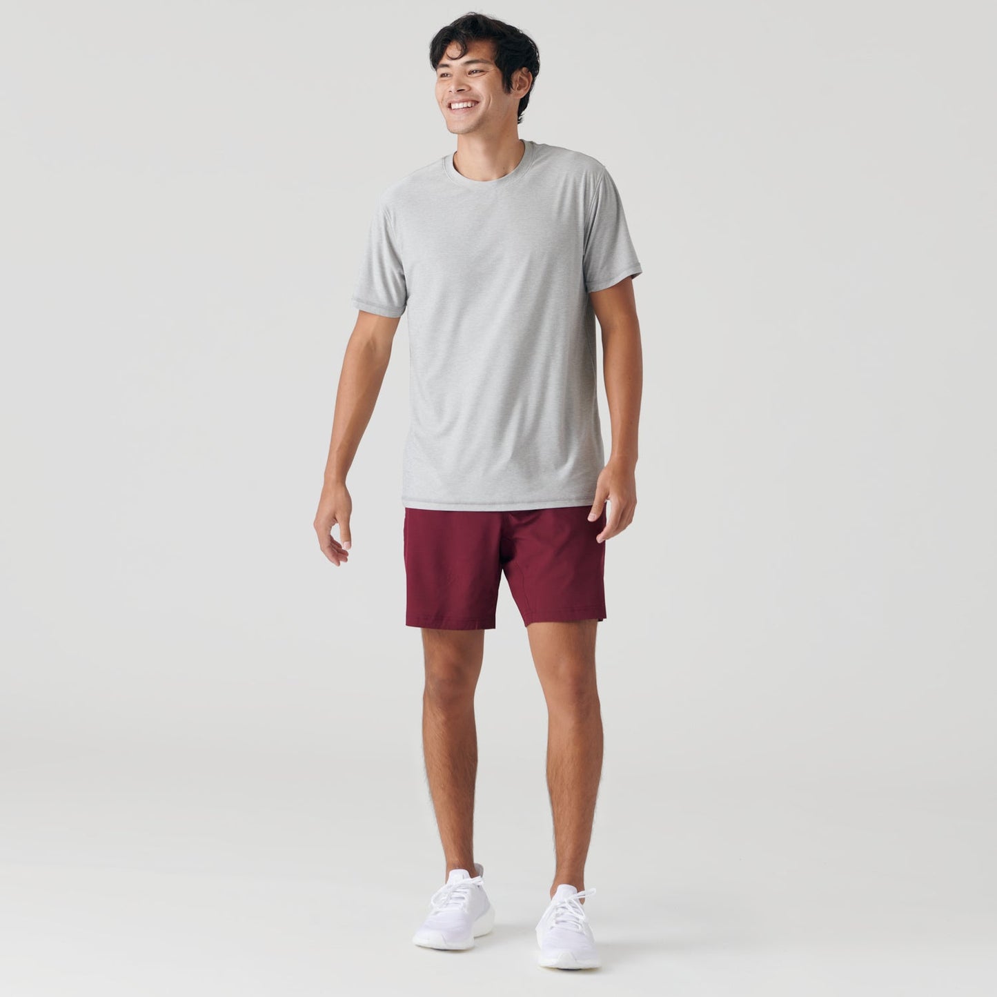 Shorts Active Quick Dry Burgundy com forro