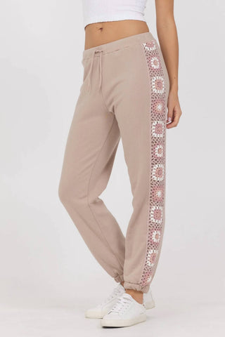 Calça de moletom vintage Havana - French Terry Crochet