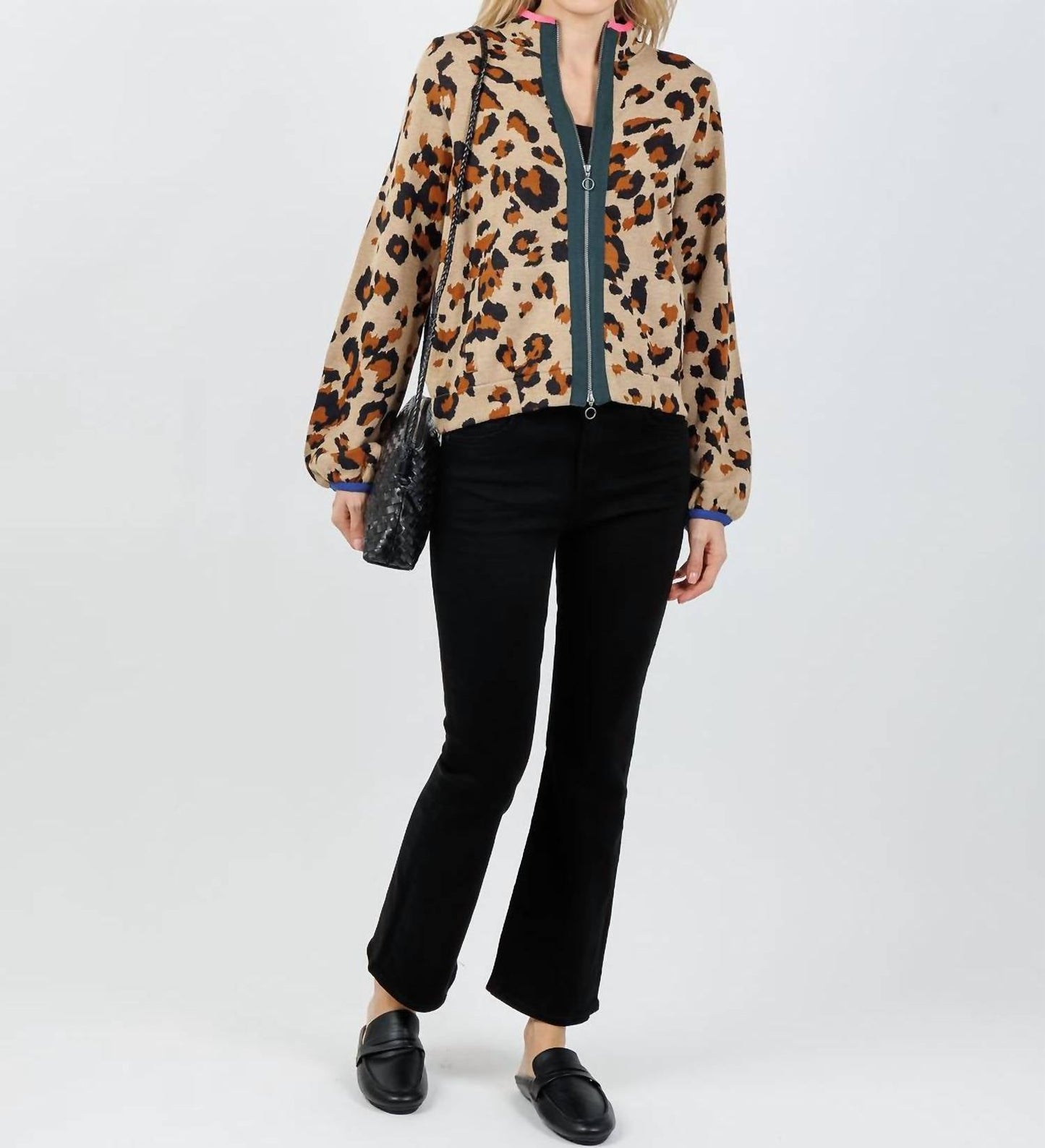 Aldo Martins - Olimpo Leopard Zip Sweater