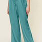 Double Take - Wide Leg Drawstring Pants