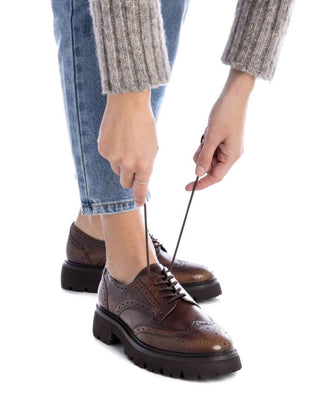 Xti - Mocassins de couro femininos