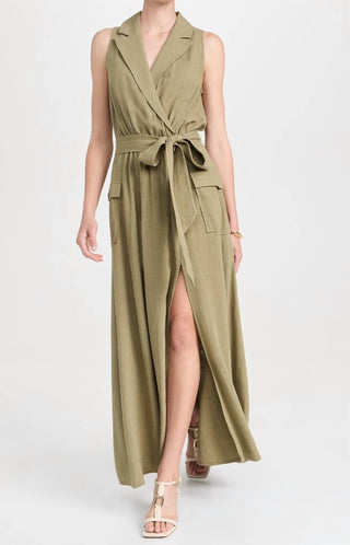 Teoria - Vestido Maxi Militar Mayer