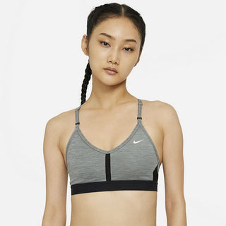 Nike Indy Mesh Inset Sports Bra - Smoke Grey