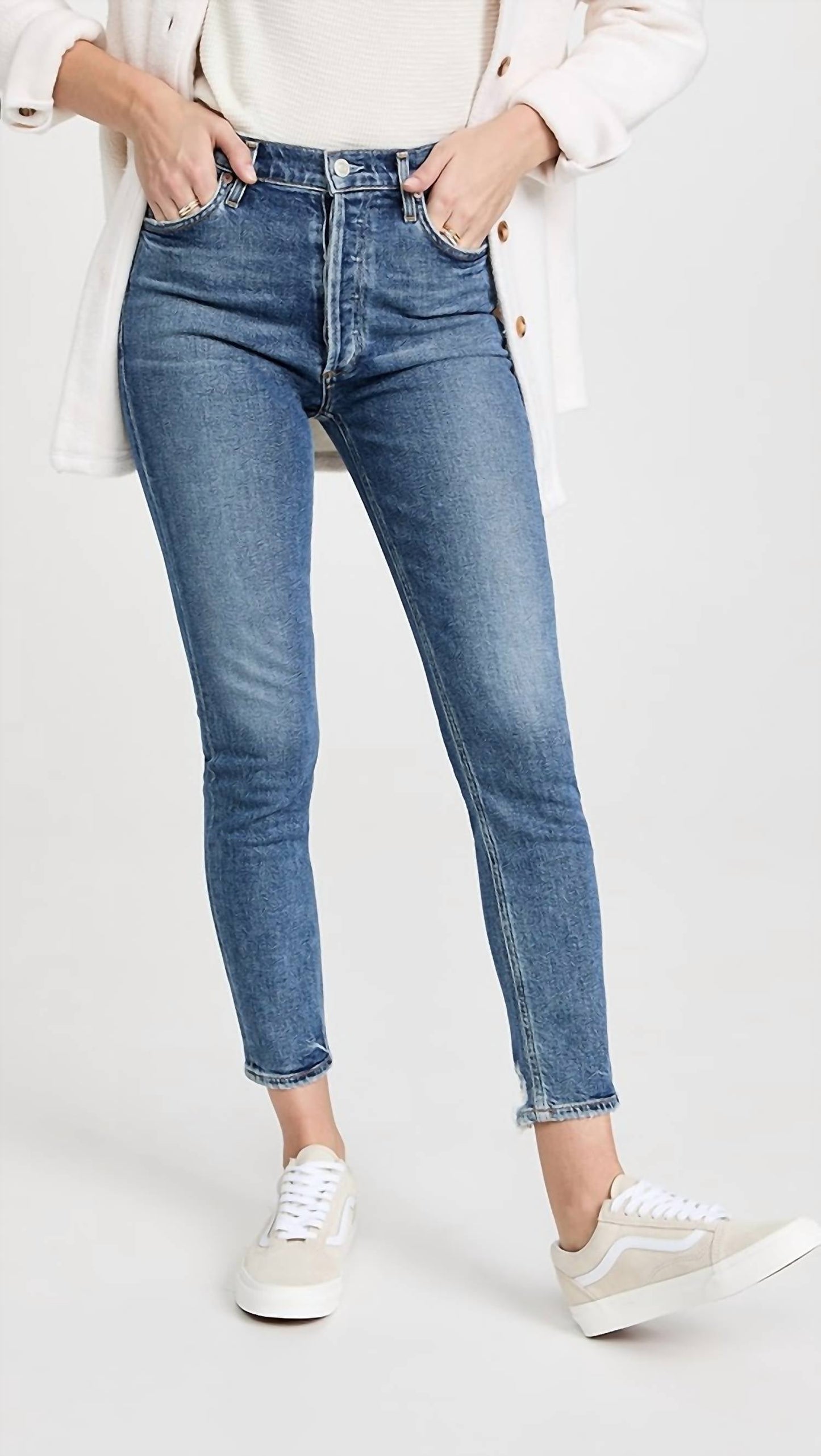 Agolde - Nico Slim-fit High-waisted Jeans