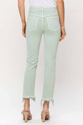 Vervet By Flying Monkey - CALÇA JEANS RETA CROP