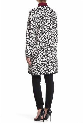 Vince Camuto - Cardigan com estampa de chita e frente aberta