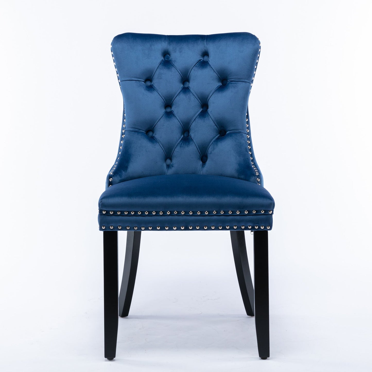Nikki Collection Modern Tufted Velvet Upholstered Dining Chair Set of 2